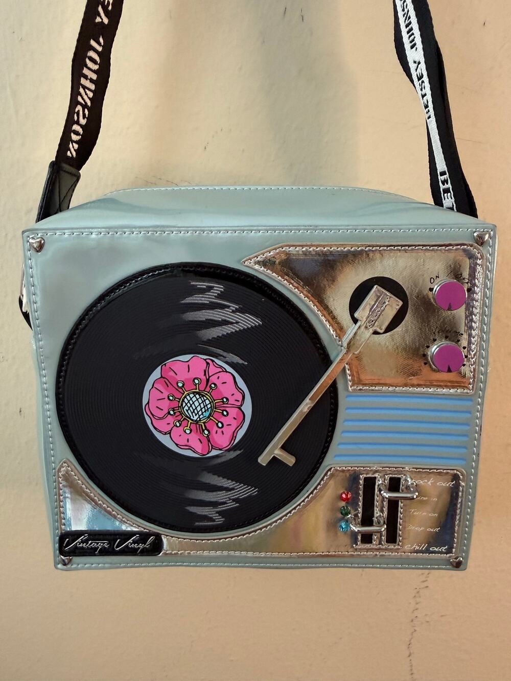 Betsey Johnson “Play it DJ” Record Player Crossbody Bag